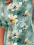 Damen Langarm T-Shirts T-Shirt Frühling/Herbst Geblümt Print Jersey Rundhals Täglich Ausgehen Retro Oberteile
