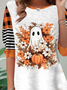 Damen Langarm T-Shirts T-Shirt Frühling/Herbst Halloween Jersey Rundhals Täglich Ausgehen Lässig Oberteile