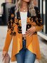 Damen Frühling/Herbst Oberbekleidung Lässig Halloween Jersey Schal Jacke