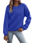 Damen Rundhals Katze Lässig Frühling/Herbst Jersey Langarm Sweatshirt