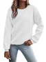 Damen Rundhals Katze Lässig Frühling/Herbst Jersey Langarm Sweatshirt