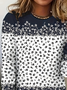 Damen Langarm T-Shirts T-Shirt Frühling/Herbst Geblümt Jersey Rundhals Täglich Ausgehen Lässig Oberteile