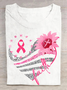 Damen Textbriefe Kurzarm T-Shirts T-Shirt Rundhals Lässig Sommer Oberteile