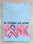 Damen Textbriefe Kurzarm T-Shirts T-Shirt Rundhals Lässig Sommer Oberteile