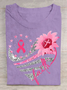Damen Textbriefe Kurzarm T-Shirts T-Shirt Rundhals Lässig Sommer Oberteile