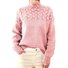 Damen Frühling/Herbst Unifarben Lässig Dreiviertelärmel Rollkragen Garn/Wollgarn Pullover