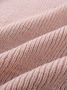 Damen Frühling/Herbst Unifarben Lässig Langarm Rollkragen Garn/Wollgarn Pullover