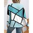 Damen Langarm T-Shirts T-Shirt Frühling/Herbst Geometrisch Jersey Rundhals Täglich Ausgehen Lässig Oberteile