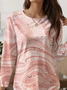 Damen Langarm T-Shirts T-Shirt Frühling/Herbst Abstrakt Jersey Rundhals Täglich Ausgehen Lässig Oberteile