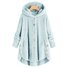 Damen Frühling/Herbst Oberbekleidung Lässig Unifarben Langarm Kapuze Jacke