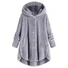 Damen Frühling/Herbst Oberbekleidung Lässig Unifarben Langarm Kapuze Jacke