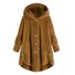 Damen Frühling/Herbst Oberbekleidung Lässig Unifarben Langarm Kapuze Jacke