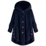Damen Frühling/Herbst Oberbekleidung Lässig Unifarben Langarm Kapuze Jacke
