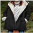 Winter Jacken Damen Veloursleder Kapuze Mantel Verdicken Vlies Langarm Kapuze Coat