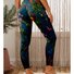 Damen Lässig Geblümt Winter Lang Leggings