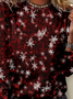 Damen Langarm T-Shirts T-Shirt Frühling/Herbst Weihnachten Jersey Rundhals Täglich Ausgehen Lässig Oberteile