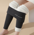 Damen Lässig Weihnachten Fluff/Granular-Fleece-Stoff Winter Lang Leggings