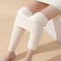 Damen Lässig Weihnachten Fluff/Granular-Fleece-Stoff Winter Lang Leggings