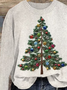 Damen Winter 3d Drucken Lässig Langarm Rundhals Strickpullover