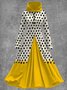 Damen Langarm Alle Jahreszeiten Unifarben Kleid Mit Kapuze Täglich Ausgehen Retro Maxikleid A-Linien Passen & Flare Kleid