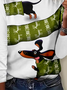 Damen Langarm T-Shirts T-Shirt Frühling/Herbst Ethnisch Jersey Rundhals Täglich Ausgehen Lässig Oberteile