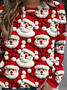 Damen Rundhals Weihnachten Lässig Frühling/Herbst Langarm Sweatshirt