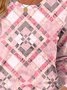 Damen Langarm T-Shirts T-Shirt Frühling/Herbst Geometrisch Jersey Rundhals Täglich Ausgehen Lässig Oberteile