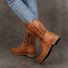 Unifarben Veloursleder Herbst Reitstiefel