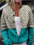 Damen Polka Dots Langarm Rundhals Retro Frühling/Herbst Strickjacke Oberbekleidung