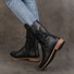 Unifarben Veloursleder Herbst Reitstiefel