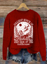 Damen Winter 3d Drucken Lässig Langarm Rundhals Strickpullover