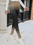 Damen Lässig Abstrakt Jersey Alle Jahreszeiten Lang Leggings