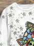 Damen Rundhals Katze Lässig Frühling/Herbst Baumwolle Langarm Sweatshirt