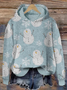 Damen Kapuze Ethnisch Lässig Frühling/Herbst Langarm Sweatshirt
