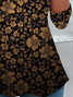 Damen Langarm T-Shirts T-Shirt Frühling/Herbst Geblümt Jersey Rundhals Täglich Ausgehen Lässig Oberteile