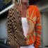 Damen Herbst Oberbekleidung Lässig Geometrisch Langarm Rundhals Jacke