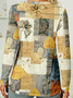 Damen Langarm T-Shirts T-Shirt Frühling/Herbst 3d Drucken Rundhals Lässig Oberteile