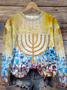 Damen Rundhals Weihnachten Lässig Frühling/Herbst Langarm Sweatshirt