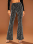Damen 3d Drucken Lang Hose Lässig Frühling/Herbst Hose