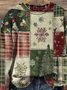 Damen Rundhals Weihnachten Lässig Frühling/Herbst Langarm Sweatshirt