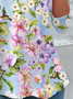 Damen Langarm T-Shirts T-Shirt Frühling/Herbst Geblümt Jersey Rundhals Täglich Ausgehen Lässig Oberteile