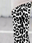 Damen Lässig Leopard Jersey Alle Jahreszeiten Lang Leggings