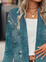 Damen Frühling/Herbst Oberbekleidung Lässig Ethnisch Jersey Schal Jacke