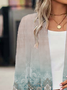 Damen Frühling/Herbst Oberbekleidung Lässig Ethnisch Jersey Schal Jacke