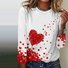 Damen Langarm T-Shirts T-Shirt Frühling/Herbst Geblümt Jersey Rundhals Täglich Ausgehen Lässig Oberteile