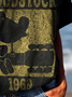Damen Kurzarm T-Shirts T-Shirt Sommer Tier Jersey V-Ausschnitt Urlaub Ausgehen Lässig Oberteile