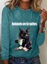 Damen Langarm T-Shirts T-Shirt Frühling/Herbst Katze Jersey Rundhals Täglich Ausgehen Lässig Oberteile