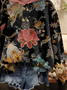 Damen Kapuze Geblümt Lässig Frühling/Herbst Langarm Sweatshirt