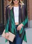 Damen Frühling/Herbst Oberbekleidung Lässig Abstrakt Jersey Schal Jacke