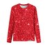Damen Langarm T-Shirts T-Shirt Frühling/Herbst Unifarben Jersey Rundhals Urlaub Ausgehen Retro Oberteile